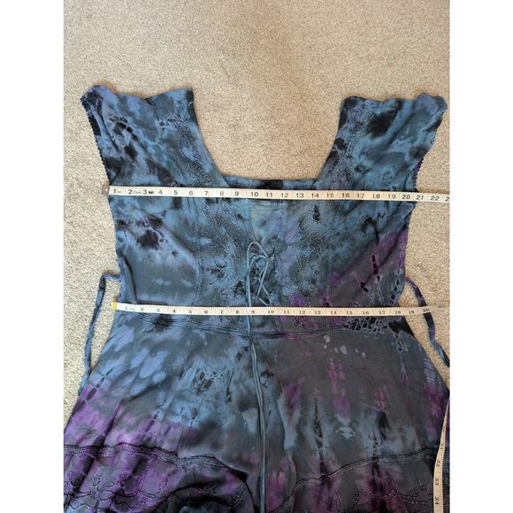 Whimsygoth Tie Dye Boho Dress - Picture 9 of 11